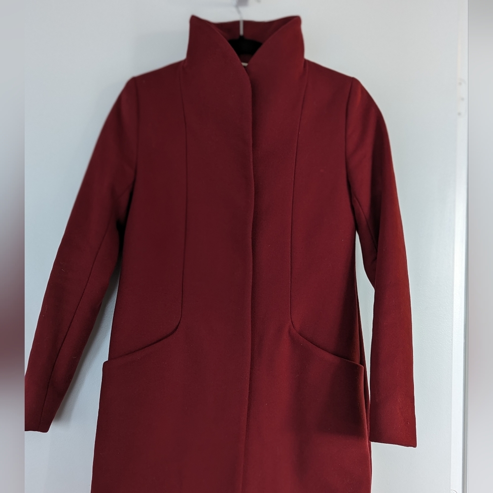 Aritzia Burgundy Coat
